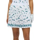 Skort Golf Breezy Pleated Rohnisch Wanita - Teal Mountain Bloom