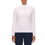 Pullover Golf Kora Dikait Separuh Zip Wanita Rohnisch - Merah Jambu Buaian