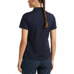 Rohnisch Women Nicky Golf Polo Shirt - Micro R Check Navy