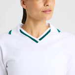 Rohnisch Women's Swing Knitted Golf Polo Shirt - Putih