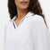 Rohnisch Women's Swing Knitted Long Sleeve Golf Polo Shirt - Puti/Navy