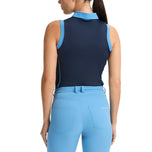 Rohnisch妇女的Ultra Ultra Viola UV无袖高尔夫球球衫 - 海军