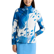 Jaket Golf Ultralight yang boleh dibungkus wanita Rohnisch - Blue Aquarelle