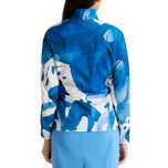Jaket Golf Ultralight yang boleh dibungkus wanita Rohnisch - Blue Aquarelle