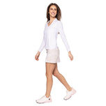 Golftini Women's Pull On 17.5" Golf Skort - Sand Bar