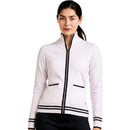 Nivo Women's Scarlet Full Zip Knitted Golf Cardigan - Puti