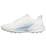 Skechers Women's Pure Spikeless Slip-Ins Golf Shoes - White/Blue/Yellow