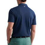 Peter Millar Soul Performance Mesh Golf Polo Shirt - Navy