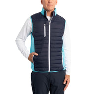 Sunderland Anton Pantded Regangan Panel Prestasi Golf Gilet - Tentera Laut/ Aqua