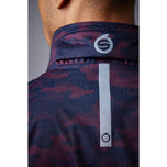 Sunderland Whisperdry Pro -Lite Lightweight Waterproof Golf Jacket - Mulberry Camo/ Navy