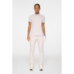 J.Lindeberg妇女旅游技术高尔夫球球衫 - 灰色丁香