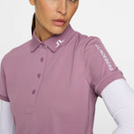 J.Lindeberg Women’s Tour Tech Golf Polo Shirt - Very Grape