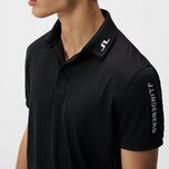 J.Lindeberg Tour Tech Biasa Polo Golf Fit - Hitam