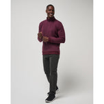 Travis Mathew Cloud 2.0 Golf 1/4 Zip - Heather Dark Red