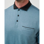 Travis Mathew Featherweight Pocket Golf Polo Shirt - Captains Blue