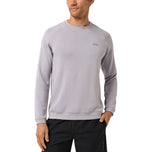 Travis Mathew Fibercloud Golf Crew Neck Pullover - Light Grey