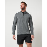 Travis Mathew Heater Pro Golf 1/4 Zip - Heather Grey