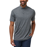 Travis Mathew Heater Pro Golf Shirt - Heather Grey