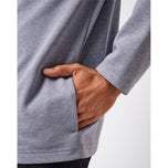 Na -upgrade ni Travis Mathew ang Golf Quarter Zip - Heather Grey