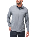 Travis Mathew Valley Tingnan ang Buong Zip Golf Jacket - Heather Grey