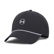 Cap Golf Mid Rope Pemandu Bawah Armor - Hitam