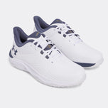 Under Armor Drive Pro Spikeless Golf Shoes - White/Metallic Gold/Grey