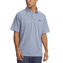 Under Armour Matchplay Golf Polo Shirt - White/Blue Haze