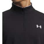 Under Armor Matchplay 1/4 Zip Golf Pullover - Hitam
