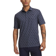 Under Armour Playoff 3 印花高尔夫 Polo 衫 - 灰色/海军蓝