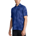 Sa ilalim ng Armor Playoff 3.0 Naka -print na Golf Polo Shirt - Tech Blue/Black
