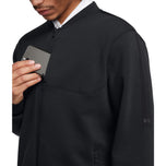 Tips Tour Under Armor FZ Jaket Pengebom Golf Tahan Air - Hitam / Putih