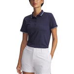Shirt Polo Golf Drive's Drive Under Armor Wanita - Tentera Laut Midnight/Putih