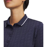 Shirt Polo Golf Drive's Drive Under Armor Wanita - Tentera Laut Midnight/Putih