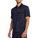 Sa ilalim ng Armor Playoff Geo Jacquard Golf Polo Shirt - Hatinggabi Navy