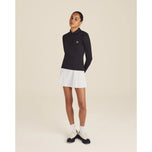 Baju Polo Golf Venus Lengan Panjang Malbon Wanita - Hitam