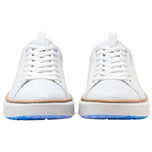 Cole Haan Women's GrandPrø Topspin Waterproof Golf Shoes - Optic White/Azure Blue