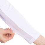 Golftini Women Say Oo Long Sleeve Golf Polo Shirt - Puti/Navy