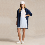 RLX Ralph Lauren Wanita 17 "prestasi skort golf yang dilancarkan semula - Oxford Blue Multi