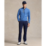RLX RALPH LAUREN DRIVERS BRETTRING JERSEY GOLF PULLOVER - Dockside Blue Heather