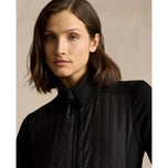 RLX Ralph Lauren Wanita Hibrid Prestasi penuh Zip Jaket - Polo Hitam
