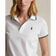 RLX Ralph Lauren Women's Tour Pique Golf Polo Shirt - Pure White/Navy/Green