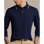 RLX Ralph Lauren Performance Polo -Collar Golf Sweater - Pinino na Navy