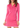Golftini Women's Long Sleeve Ruffle Golf Shirt - Hot Pink