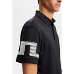 J.Lindeberg Heath Regular Fit Golf Polo Shirt - Black