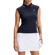 Baju Polo Golf Lei Tanpa Lengan Wanita J.Lindeberg - Putih
