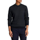 Lyle at Scott Golf Grid Crew Neck Jumper - Madilim na Navy