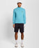Lyle & Scott Quarter Zip Knitted Golf Jumper - Aquamarine Blue