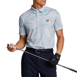 Lyle & Scott Floral Polo Golf Shirt - Pebbel