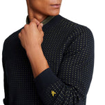 Lyle at Scott Golf Grid Crew Neck Jumper - Madilim na Navy