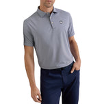 Peter Millar Solid Performance Long Sleve Jersey Golf Polo Shirt - Navy
